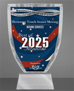 Best of 2025 Roanoke award for Crowning Touch Senior Moving Services.